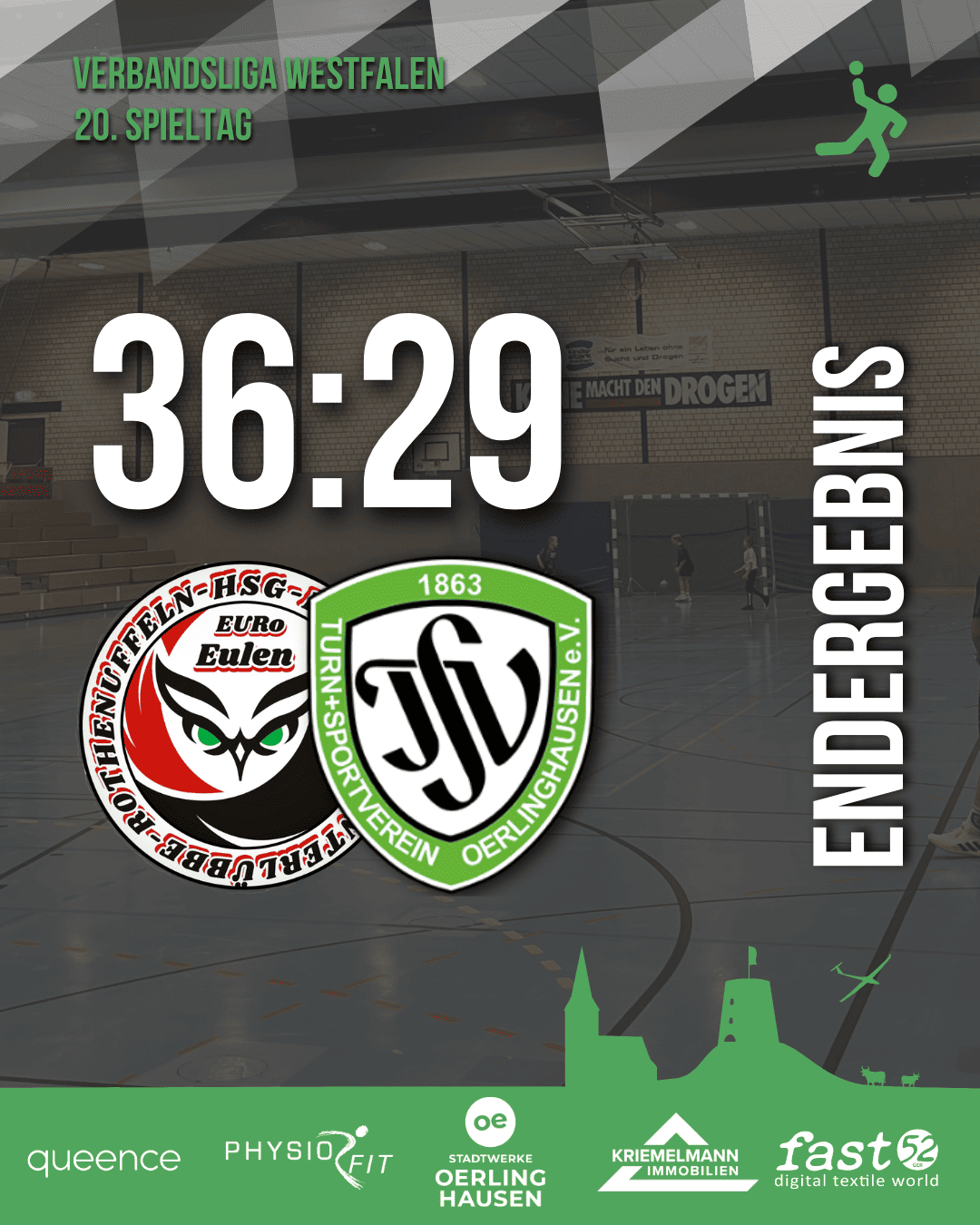 36:29 Niederlage gegen Euro